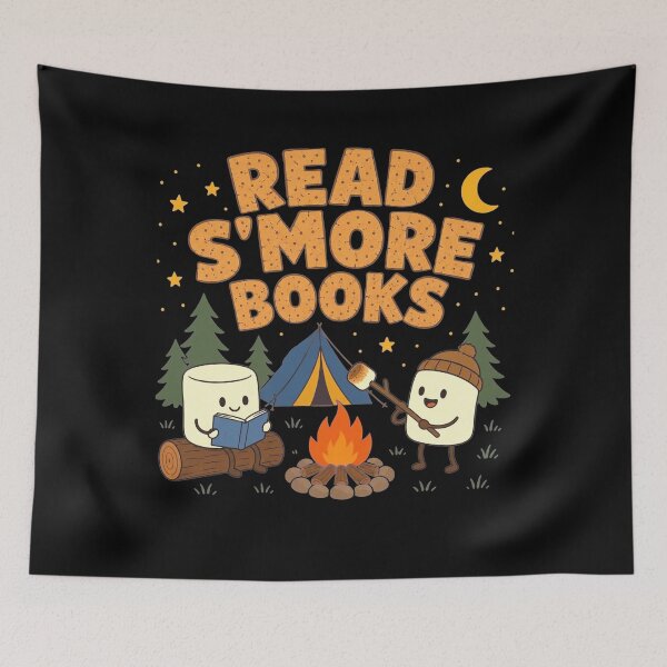 Item preview, Read S'More Books Camping Outdoors Travel Campfire Smores designed and sold by clothesy7.