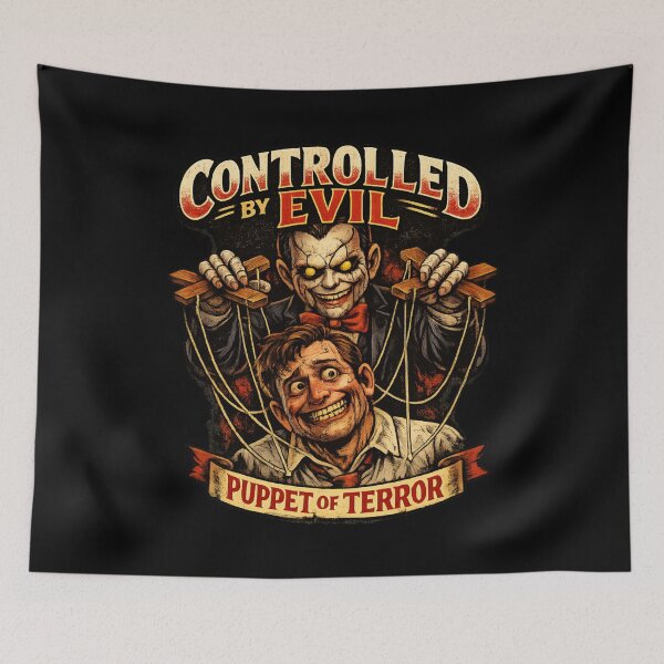 Item preview, Controlled by Evil – Puppet of Terror Vintage Horror Puppet Master designed and sold by SidTastic .
