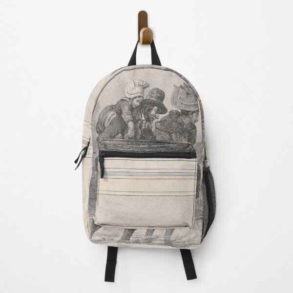 Item preview, Man, Woman and Child Crossing a Stream designed and sold by AntiqueArtz.