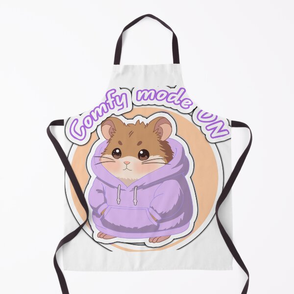 Item preview, Comfy Mode ON Hamster Sticker -Cute Kawaii Hoodie Hamster designed and sold by pn_terest.
