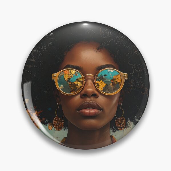 Item preview, Retro Fashion Portrait of Stylish Black Woman designed and sold by BetweenForms.