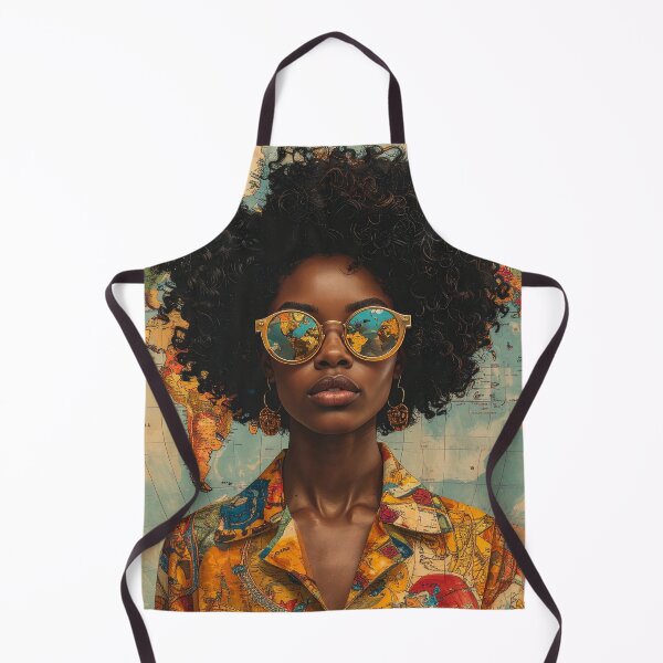Item preview, Retro Fashion Portrait of Stylish Black Woman designed and sold by BetweenForms.