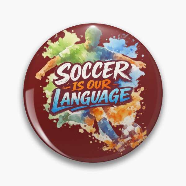 Item preview, Soccer Is Our Language – Watercolor Football Quote T‑Shirt designed and sold by Thao-Studio.