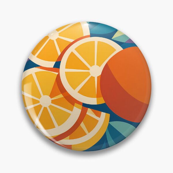 Item preview, Bold Citrus Slices and Orange Leaves designed and sold by InkSmithery.