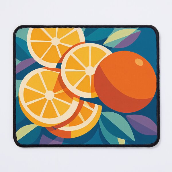 Item preview, Bold Citrus Slices and Orange Leaves designed and sold by InkSmithery.