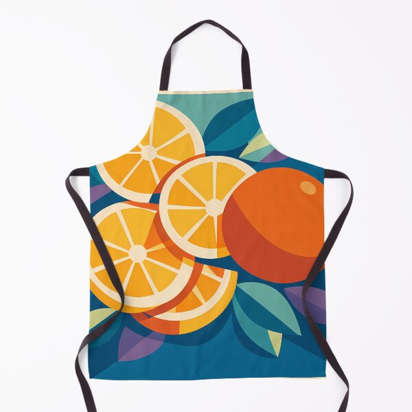 Item preview, Bold Citrus Slices and Orange Leaves designed and sold by InkSmithery.