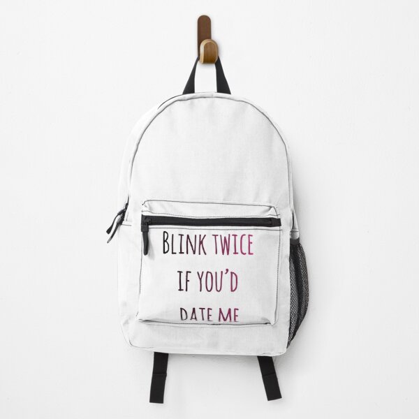 Item preview, Blink Twice If You'd Date Me - Funny Flirty Quote designed and sold by Thao-Studio.