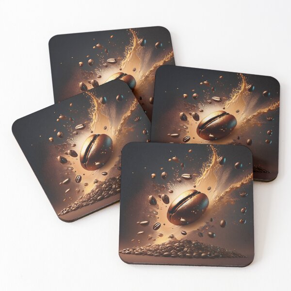Item preview, Explosive Coffee Bean Splash Art designed and sold by Marcu Ioachim.