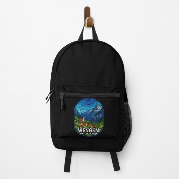Item preview, Wengen Switzerland Stained Glass Art Travel designed and sold by TomFrontierArt.