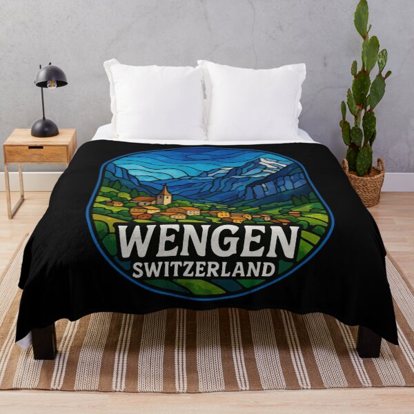 Artikelvorschau, Wengen, Schweiz: Glasmalerei-Reisen entworfen und verkauft von TomFrontierArt.
