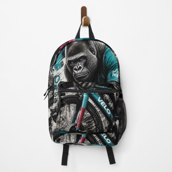Item preview, No Pain Just Pedal – Gorilla Cycling Street Art designed and sold by Zenvo.