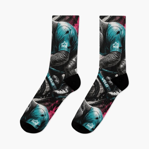 Item preview, No Pain Just Pedal – Gorilla Cycling Street Art designed and sold by Zenvo.