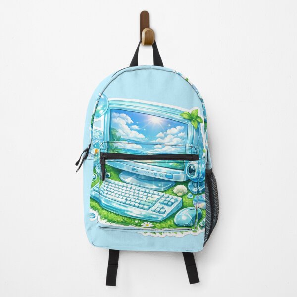 Item preview, Y2K REVIVAL - Glossy Aqua Retro Desktop Garden designed and sold by miubiyori.