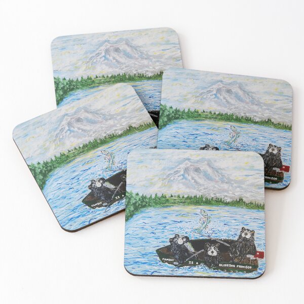 Item preview, Bear Family in the Boat designed and sold by MarkedByHeaven.