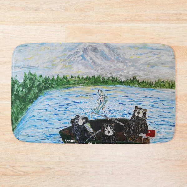 Item preview, Bear Family in the Boat designed and sold by MarkedByHeaven.