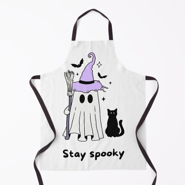 Item preview, Cute Ghost & Cat Halloween Art – Stay Spooky Quote designed and sold by Anomaly 404 Error.