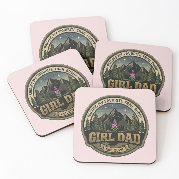 Item preview, Raising My Favorite Trail Buddy Girl Dad Mountain Hiking Outdoors designed and sold by MotivaChic.