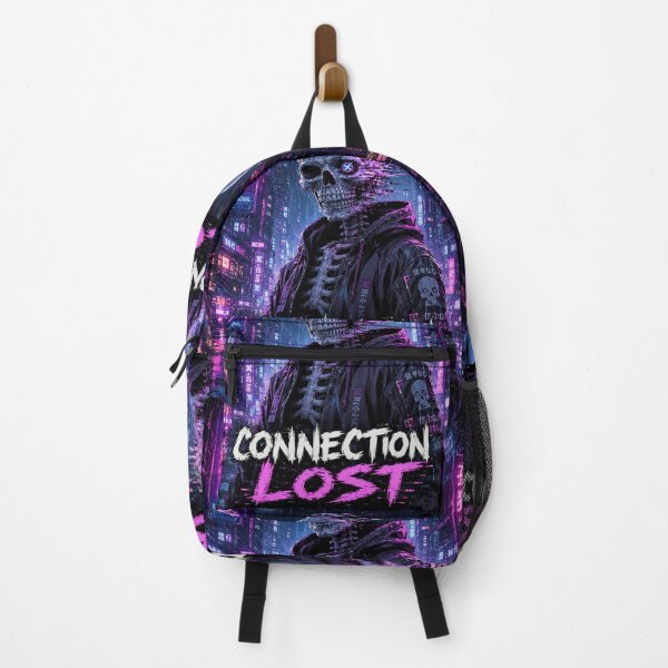 Item preview, Connection Lost – Cyberpunk Skeleton Glitch Art designed and sold by Ecocrushstudio.