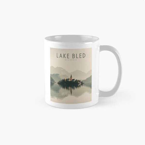 Item preview, Lake Bled Minimal Poster – Slovenia Scandinavian Travel Wall Art designed and sold by pod24.