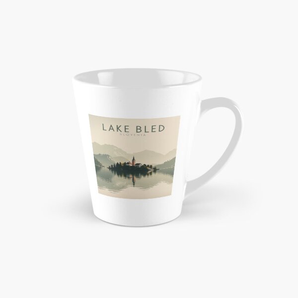Item preview, Lake Bled Minimal Poster – Slovenia Scandinavian Travel Wall Art designed and sold by pod24.
