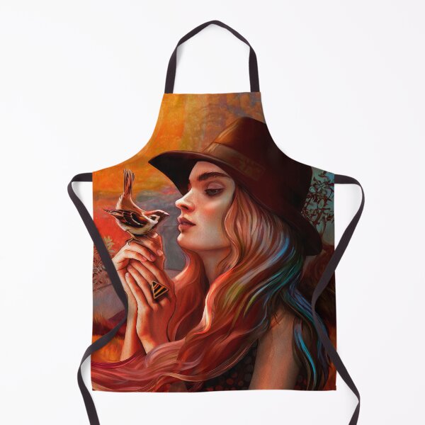 Item preview, Golden Hour Woman among Trees with Bird designed and sold by MarCanton.