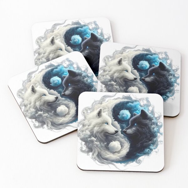Item preview, Wolf Yin Yang designed and sold by IMOBILYARI.