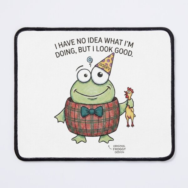 Item preview, ​I Have No Idea What I'm Doing Frog designed and sold by Rightstudio1.