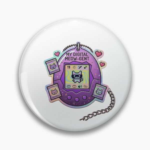 Item preview, My Digital Meow-gent // Cyberpunk Hacker Tamagotchi designed and sold by Moccroad.