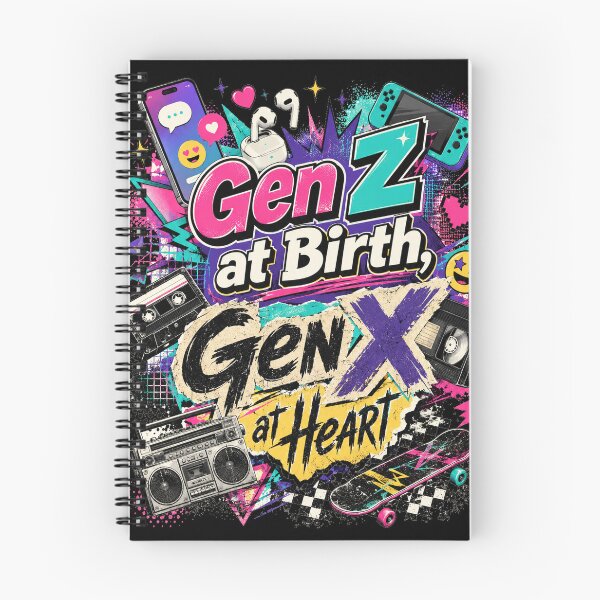 Item preview, Gen Z at Birth, Gen X at Heart designed and sold by Vintage Vibes by Paul Boyer.