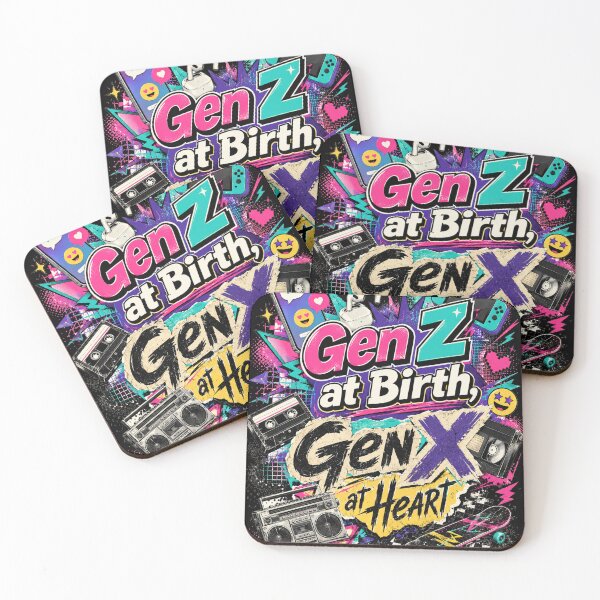 Item preview, Gen Z at Birth, Gen X at Heart designed and sold by Vintage Vibes by Paul Boyer.