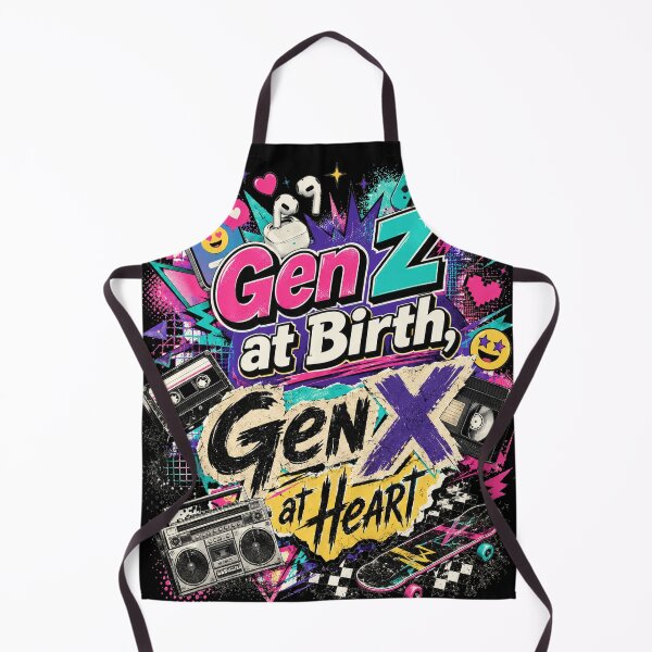 Item preview, Gen Z at Birth, Gen X at Heart designed and sold by Vintage Vibes by Paul Boyer.