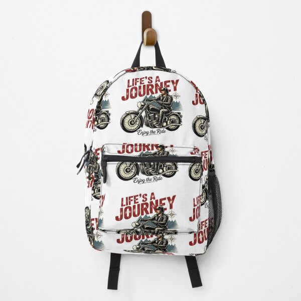 Item preview, Life’s a Journey – Enjoy the Ride Vintage Motorcycle Sticker designed and sold by MerchlyMike.