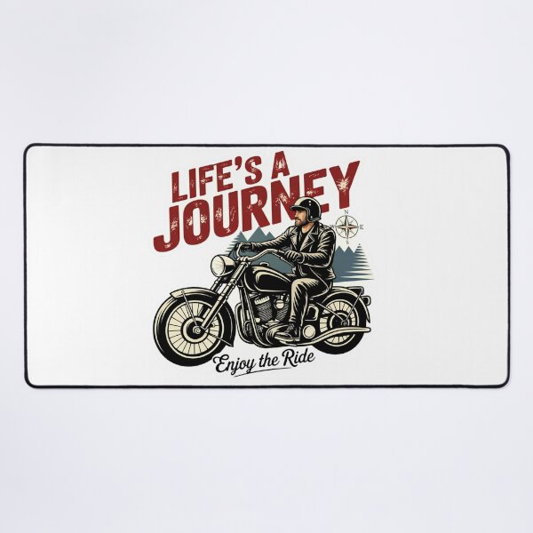 Item preview, Life’s a Journey – Enjoy the Ride Vintage Motorcycle Sticker designed and sold by MerchlyMike.