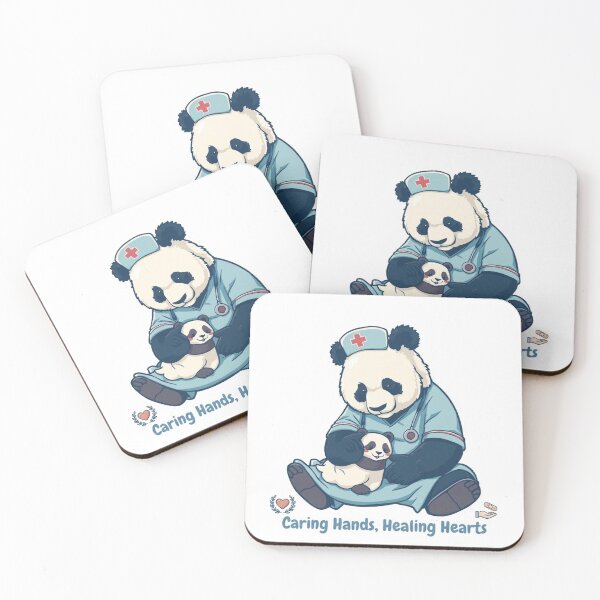 Item preview, Cute Panda Nurse Caring Hands Healing Hearts designed and sold by Sky-bully.