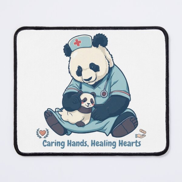 Item preview, Cute Panda Nurse Caring Hands Healing Hearts designed and sold by Sky-bully.