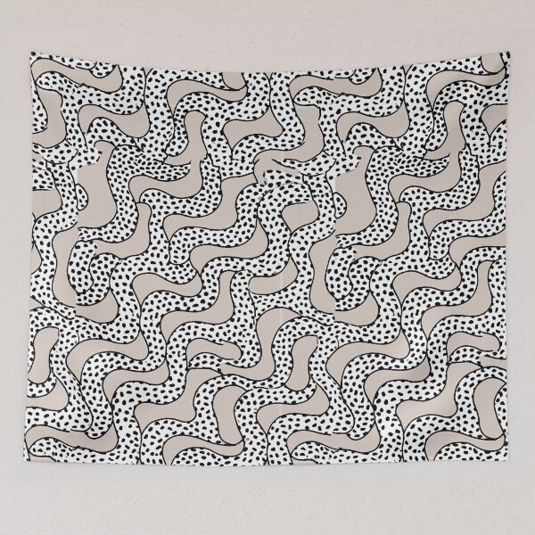 Item preview, Abstract Grey Wavy Lines and Polka Dots designed and sold by Piotrek0001.