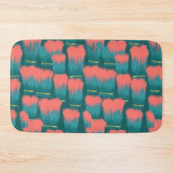 Item preview, Teal and Pink Faux Fur Brushstrokes designed and sold by Piotrek0001.