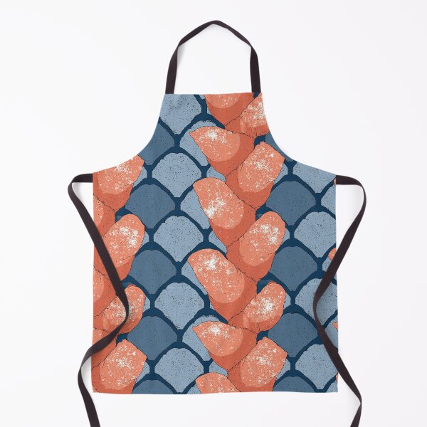 Item preview, Blue and Salmon Pink Fish Scale Pattern designed and sold by Piotrek0001.