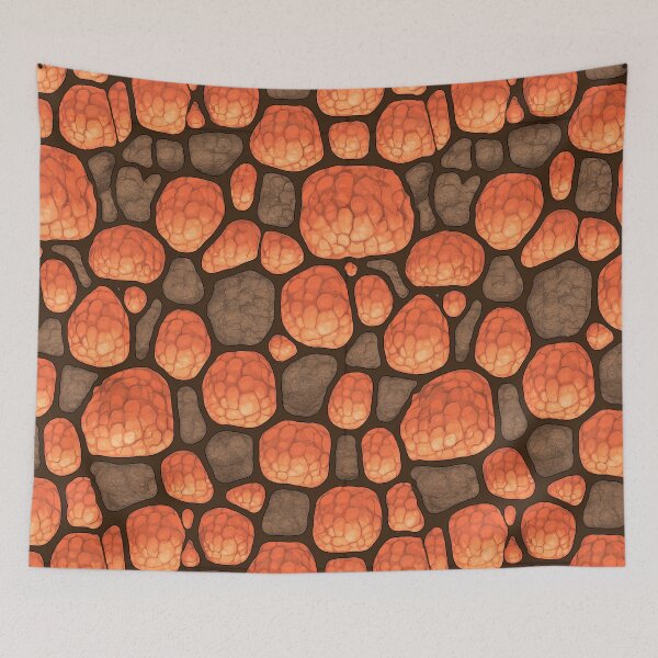 Item preview, Warm Orange and Brown Cobblestone Mosaic designed and sold by Piotrek0001.