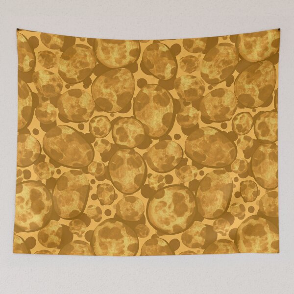 Item preview, Golden Yellow Cellular Bubble Abstract designed and sold by Piotrek0001.