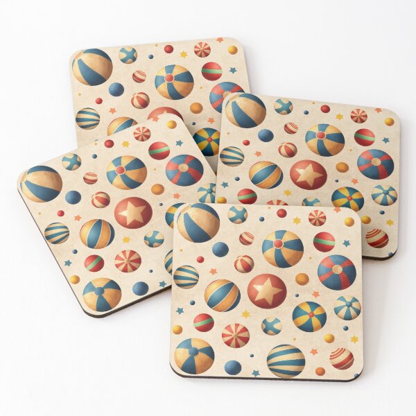 Item preview, Vintage Circus Ball Pattern designed and sold by UnhingedBird.
