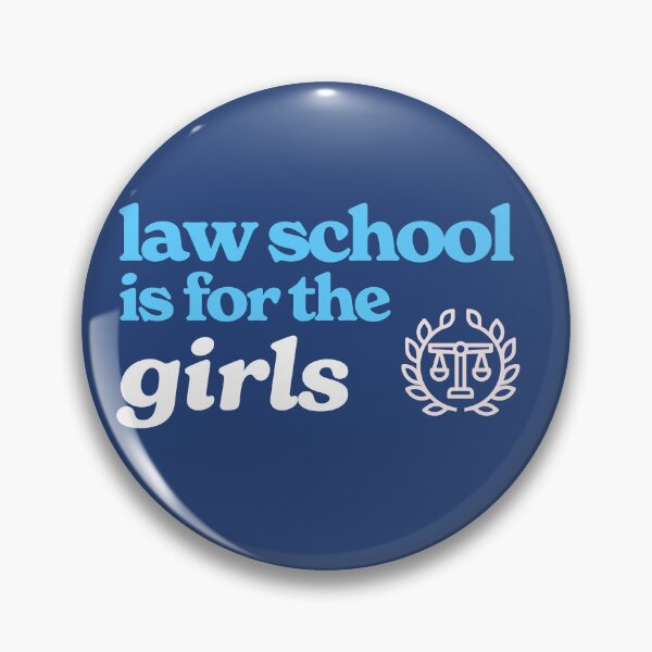 Item preview, Law School is for the Girls (dark blue & pink scales of justice) designed and sold by Guardian Graphics.