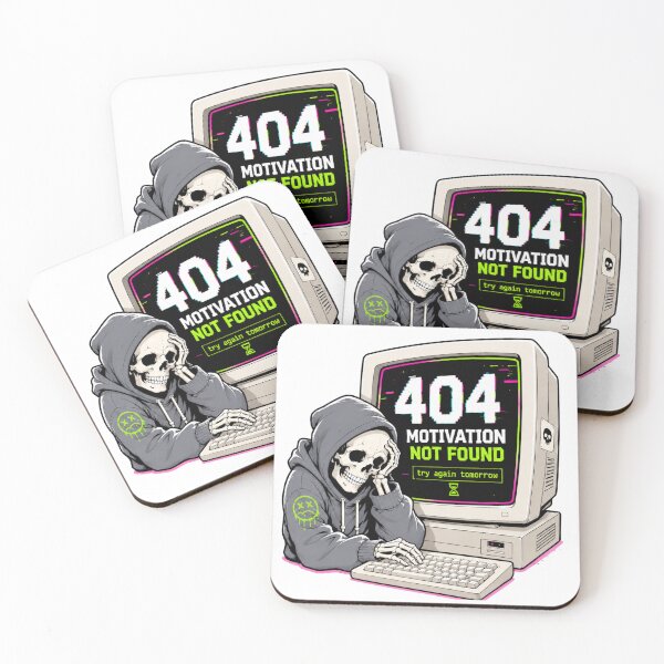 Item preview, 404 Motivation Not Found Computer Design designed and sold by Wolf Creator.