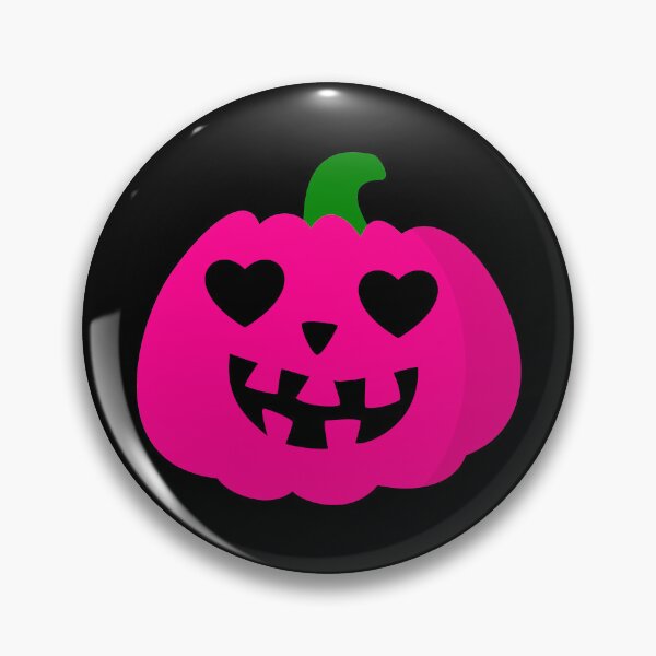 Item preview, pink halloween heart pumpkin jack-o-lantern designed and sold by Gossip Rag.