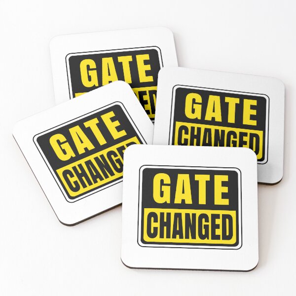 Item preview, GATE CHANGED Airport Chaos Meme Sticker designed and sold by Ermicioi.