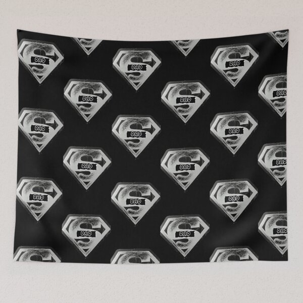 Item preview, Super Dad, scratchboard art designed and sold by GiSilver.