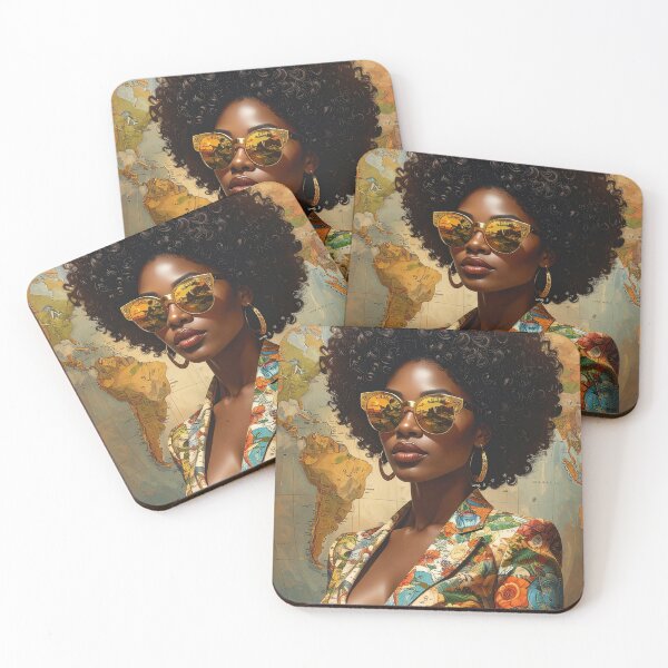 Item preview, Elegant Afro Fashion Woman Portrait designed and sold by BetweenForms.