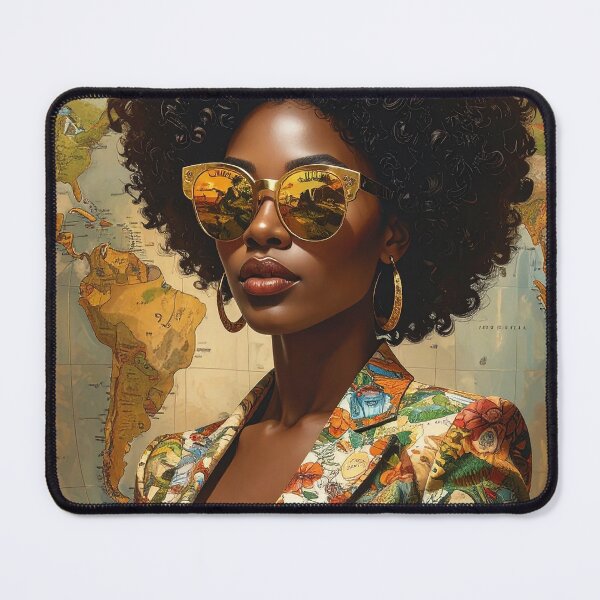 Item preview, Elegant Afro Fashion Woman Portrait designed and sold by BetweenForms.