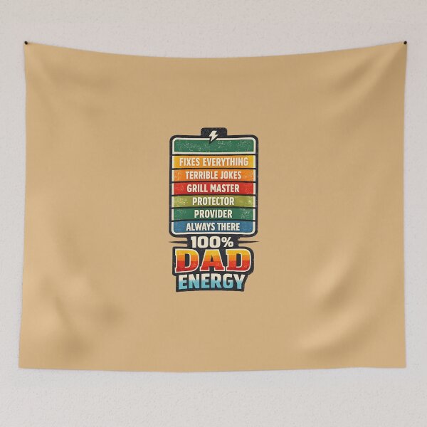 Item preview, 100% Dad Energy Funny Father’s Day Shirt designed and sold by Lewis-mart.
