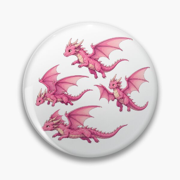 Item preview, Flying Pink Dragons Fantasy Illustration Collection designed and sold by Karolina’s Cozy Creations.